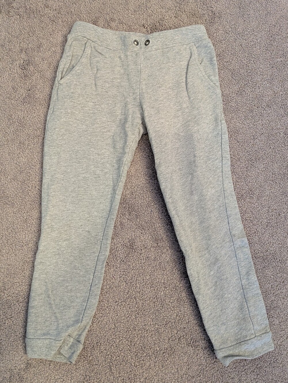 Carter's kids light heather grey terry joggers size 5